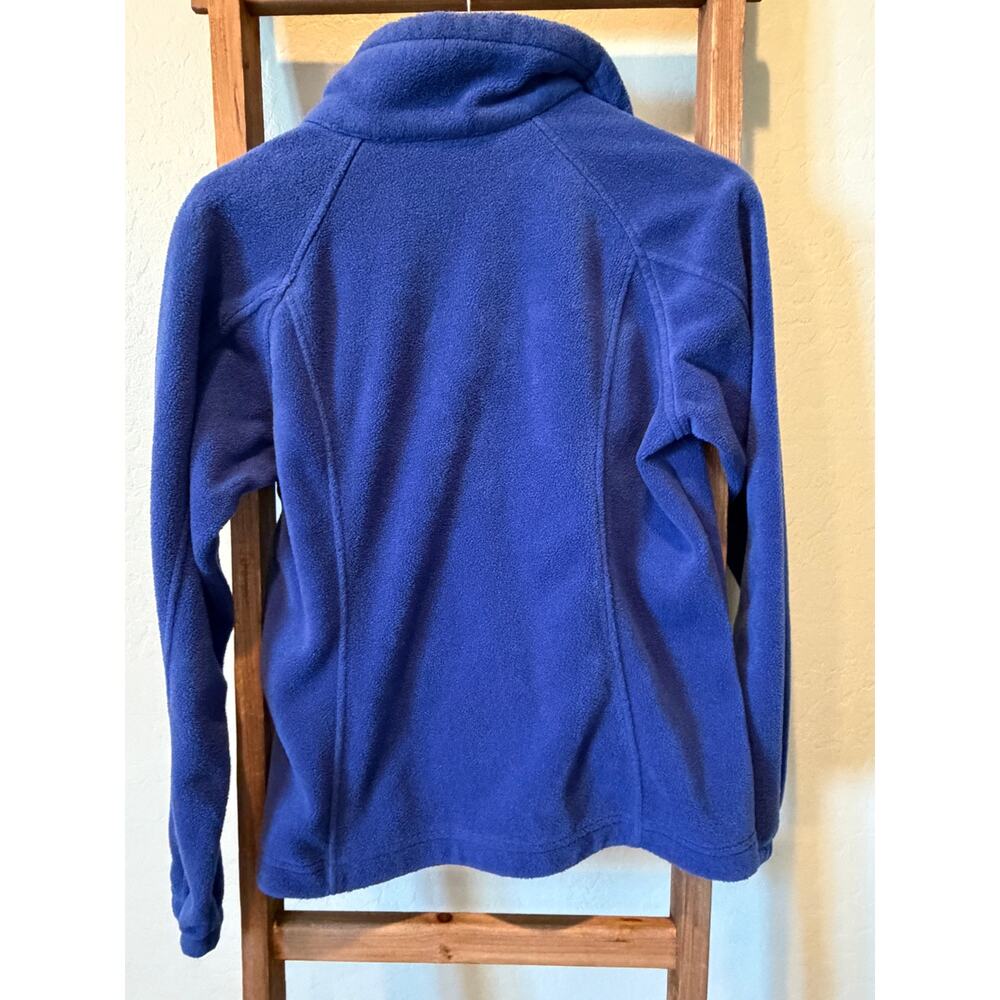 Columbia Women’s Blue Fleece Full Zip Jacket Medium Soft Outdoor Hiking - Picture 5 of 5